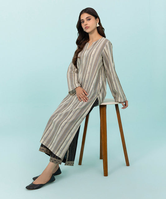 Sapphire - Printed Khaddar Shirt