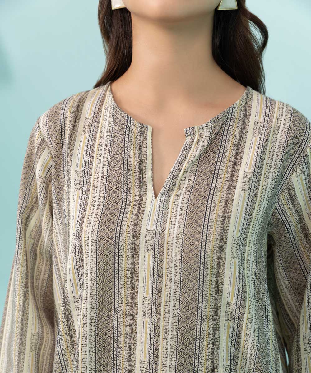 Sapphire - Printed Khaddar Shirt