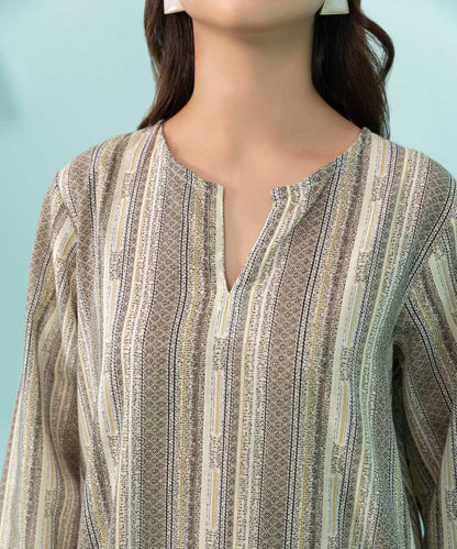 Sapphire - Printed Khaddar Shirt