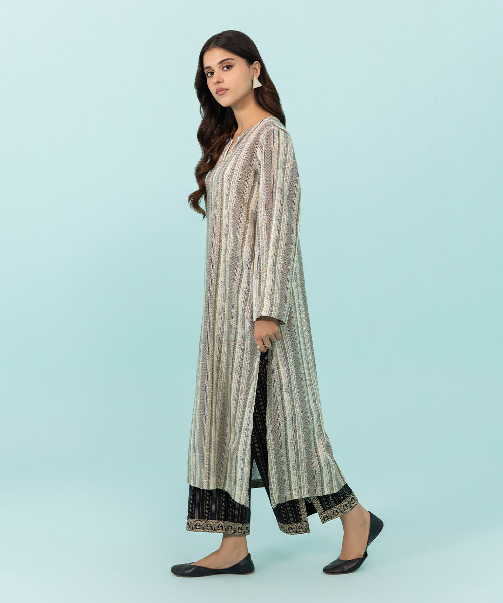 Sapphire - Printed Khaddar Shirt