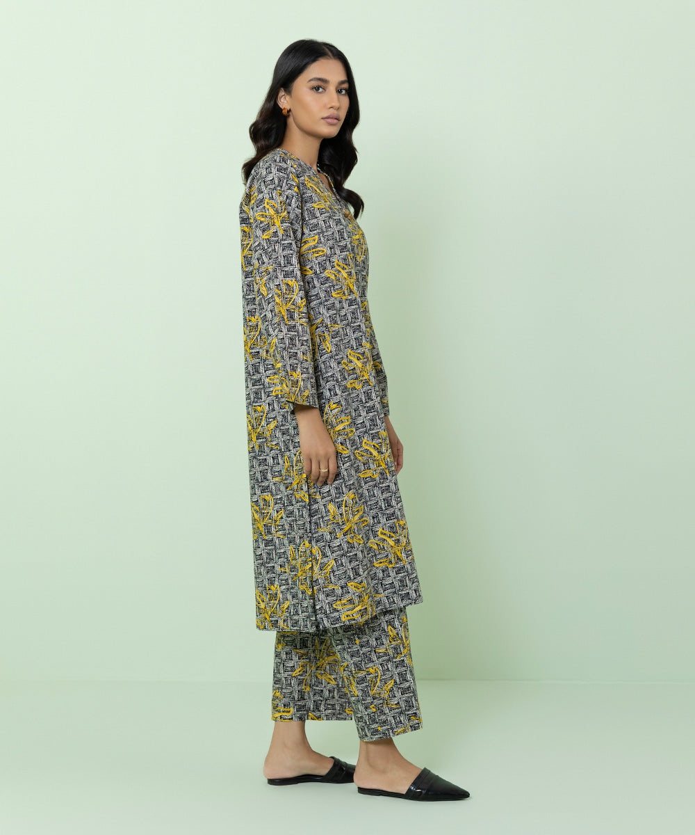 Sapphire - Printed Khaddar Shirt