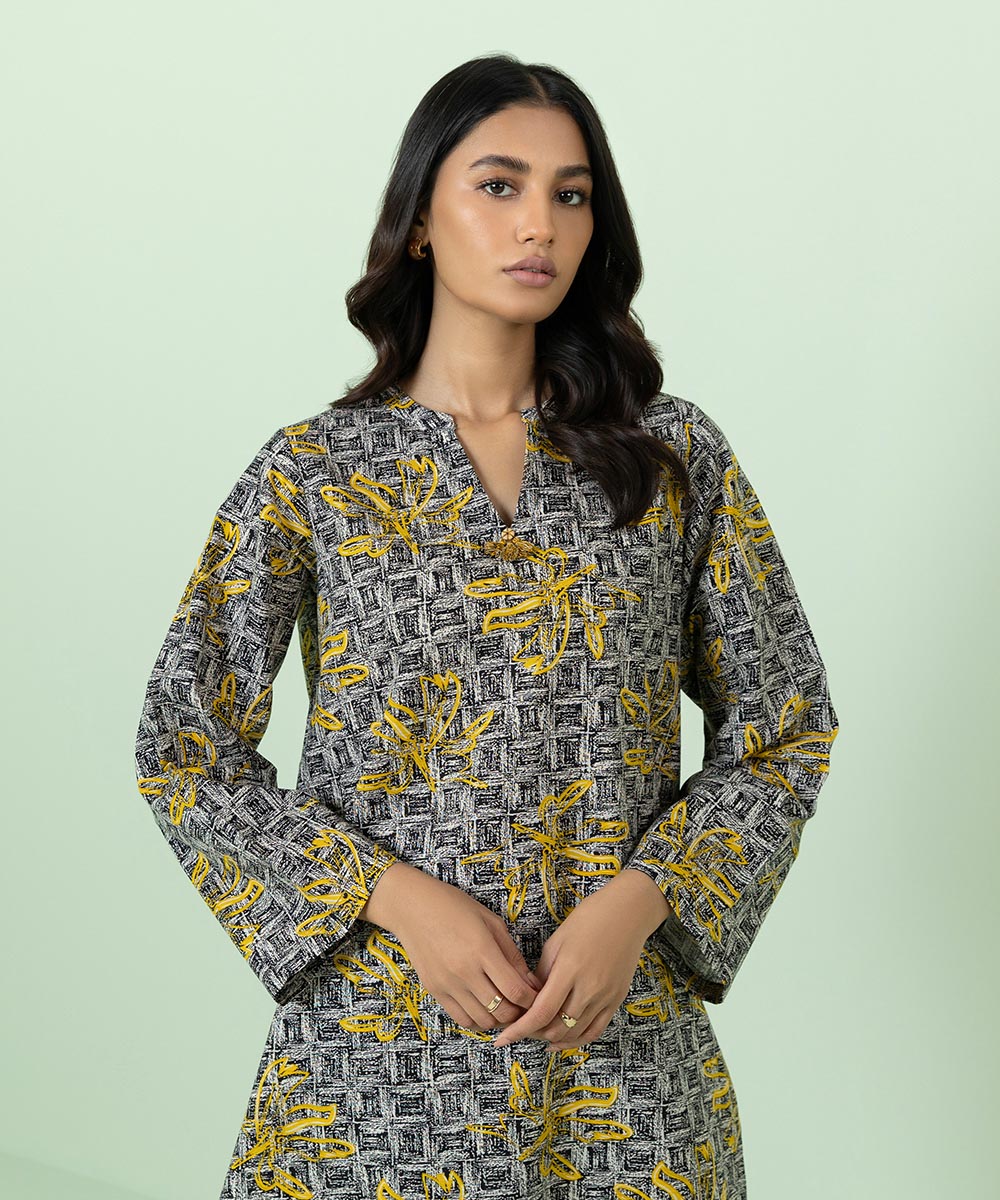 Sapphire - Printed Khaddar Shirt