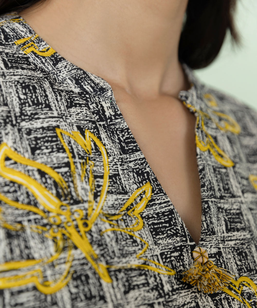 Sapphire - Printed Khaddar Shirt