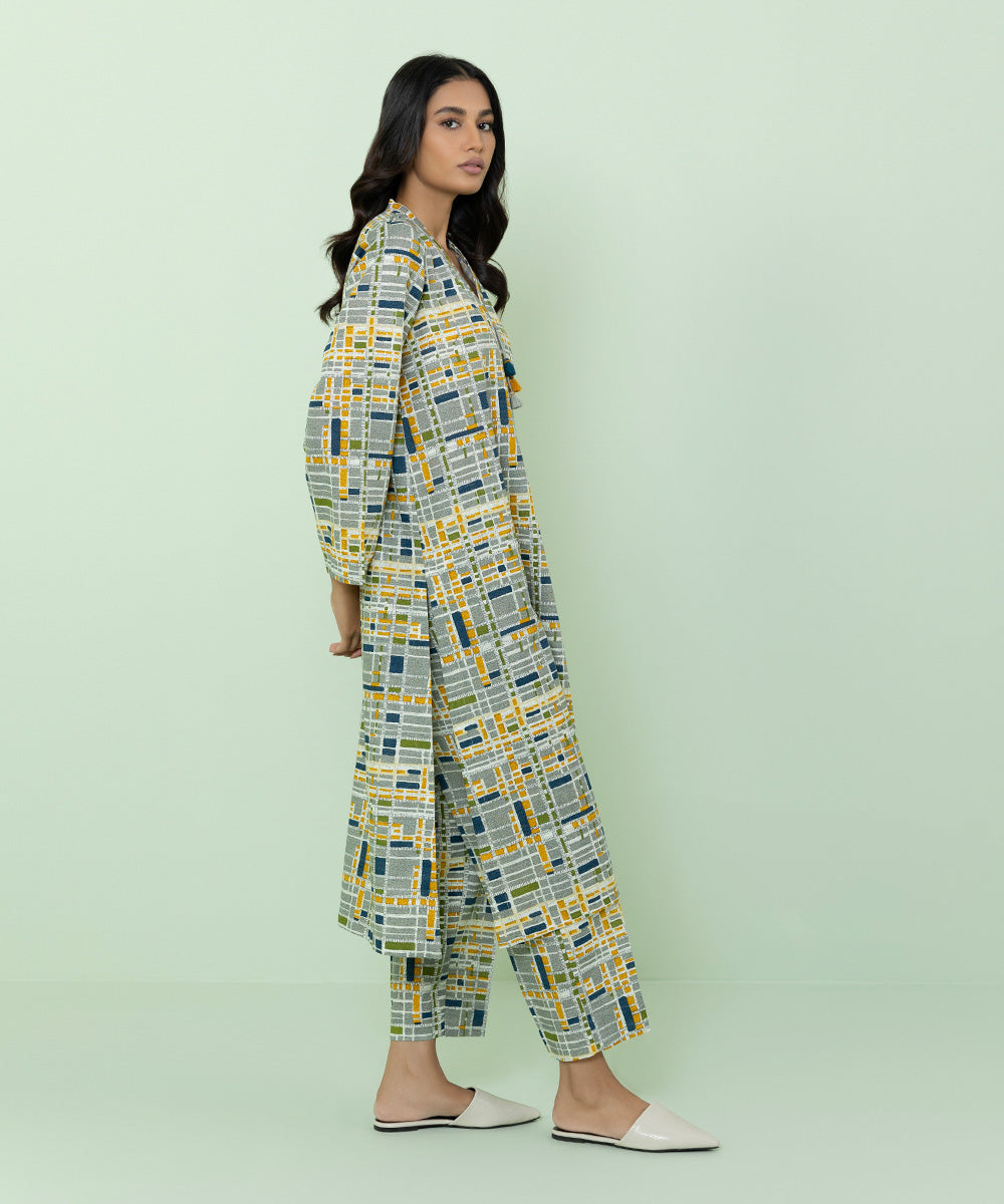 Sapphire - Printed Khaddar Shirt