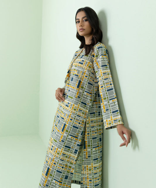 Sapphire - Printed Khaddar Shirt