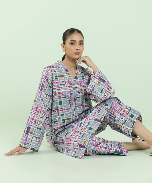 Sapphire - Printed Khaddar Shirt