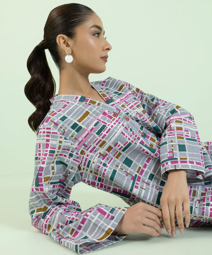 Sapphire - Printed Khaddar Shirt