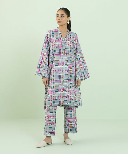 Sapphire - Printed Khaddar Shirt