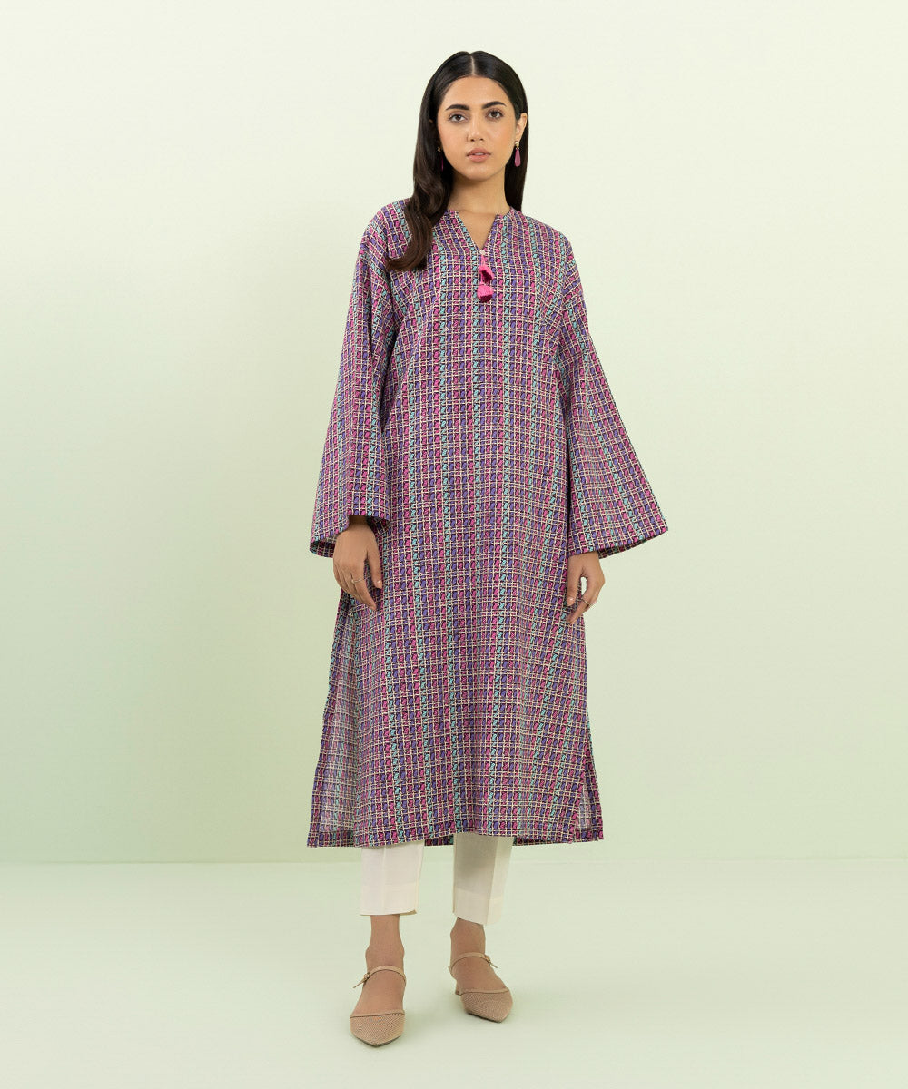 Sapphire - Printed Khaddar Shirt