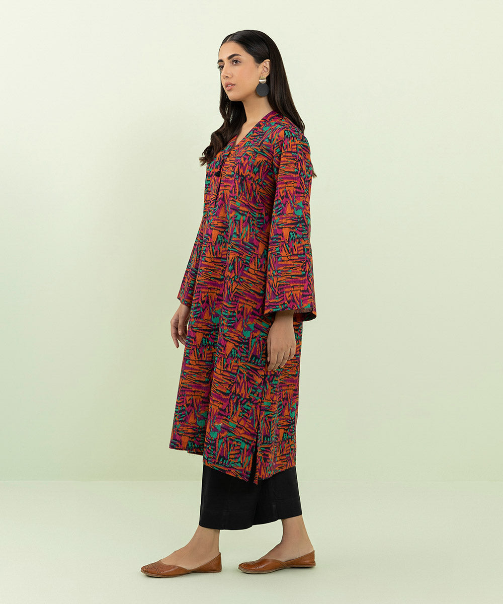 Sapphire - Printed Khaddar Shirt