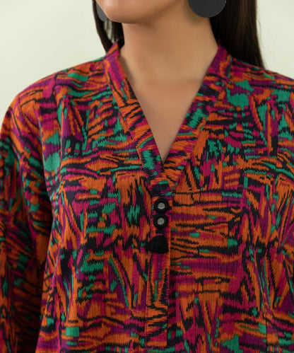 Sapphire - Printed Khaddar Shirt