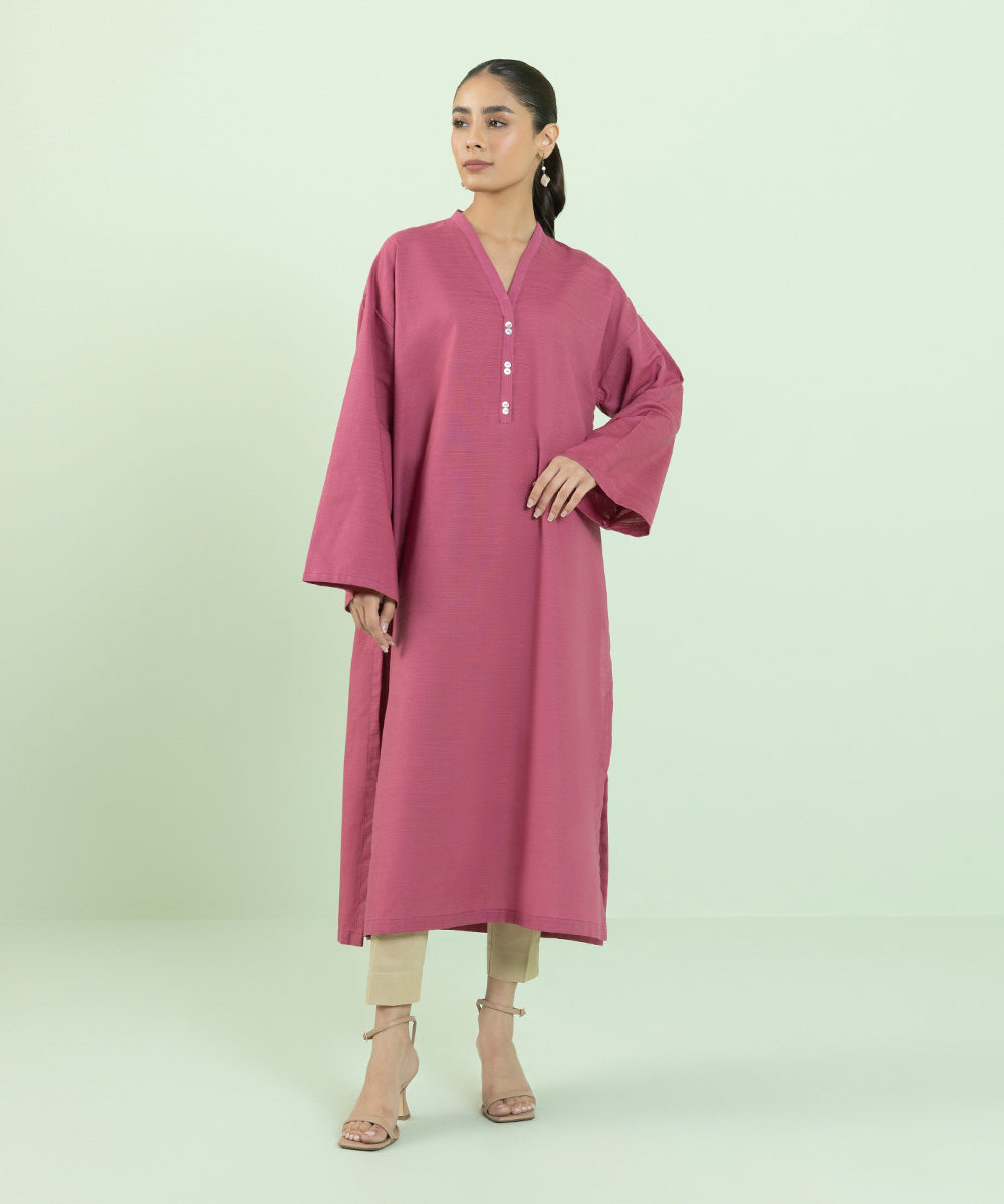 Sapphire - Solid Khaddar Shirt