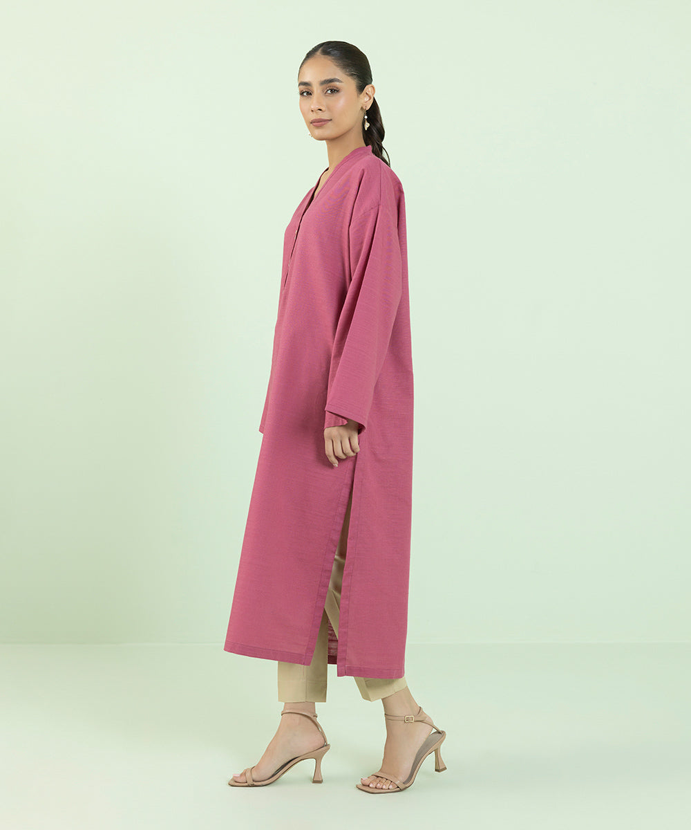 Sapphire - Solid Khaddar Shirt