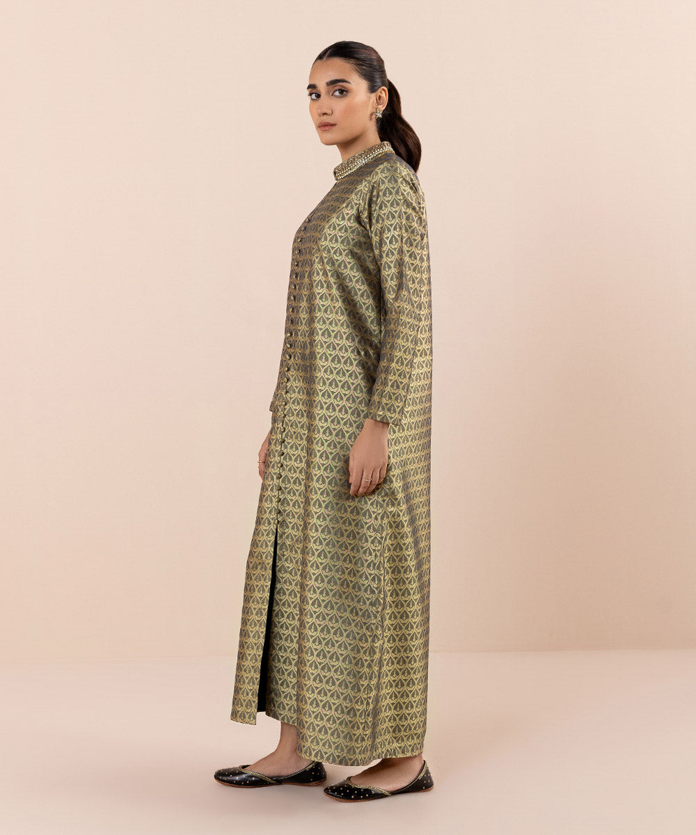 Sapphire - 2 Piece - Embellished Jacquard Suit