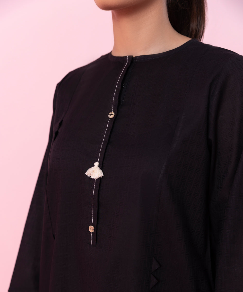 Sapphire - Solid Jacquard Shirt