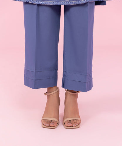 Sapphire - 3 Piece - Embroidered Cotton Satin Suit