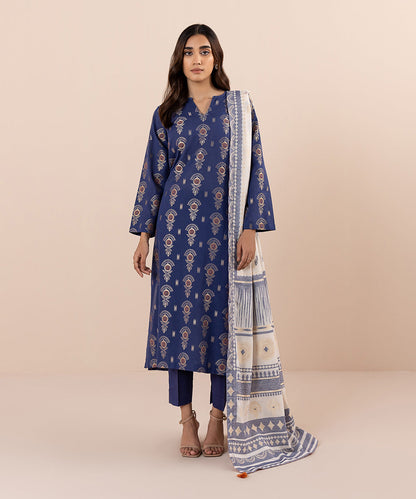 Sapphire - 3 Piece - Yarn Dyed Jacquard Suit
