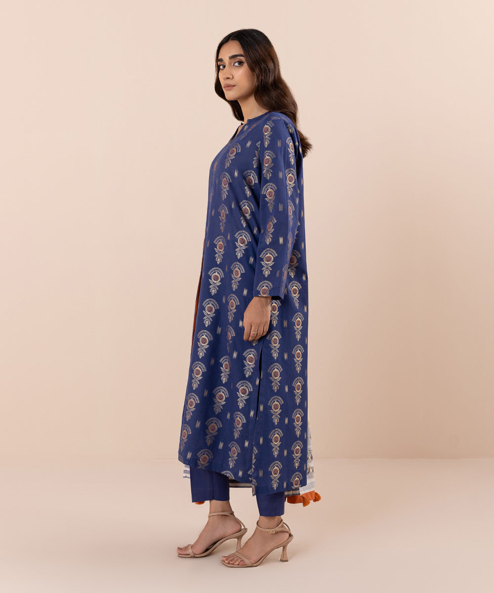 Sapphire - 3 Piece - Yarn Dyed Jacquard Suit