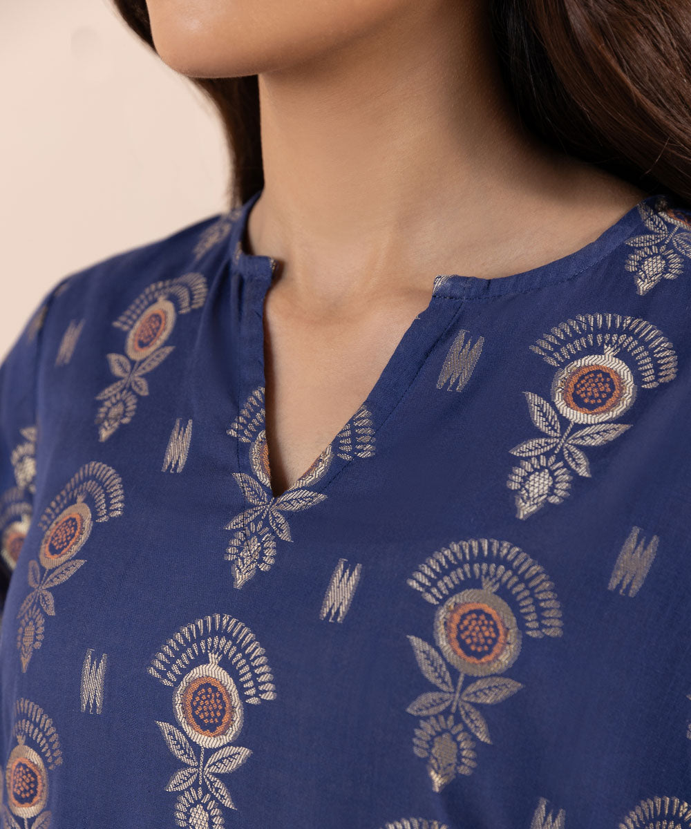 Sapphire - 3 Piece - Yarn Dyed Jacquard Suit