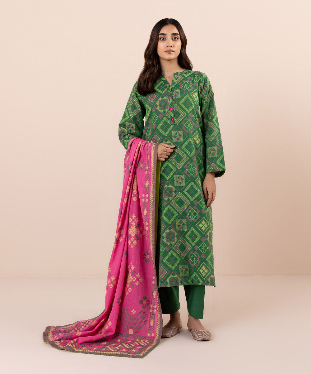 Sapphire - 3 Piece - Yarn Dyed Jacquard Suit