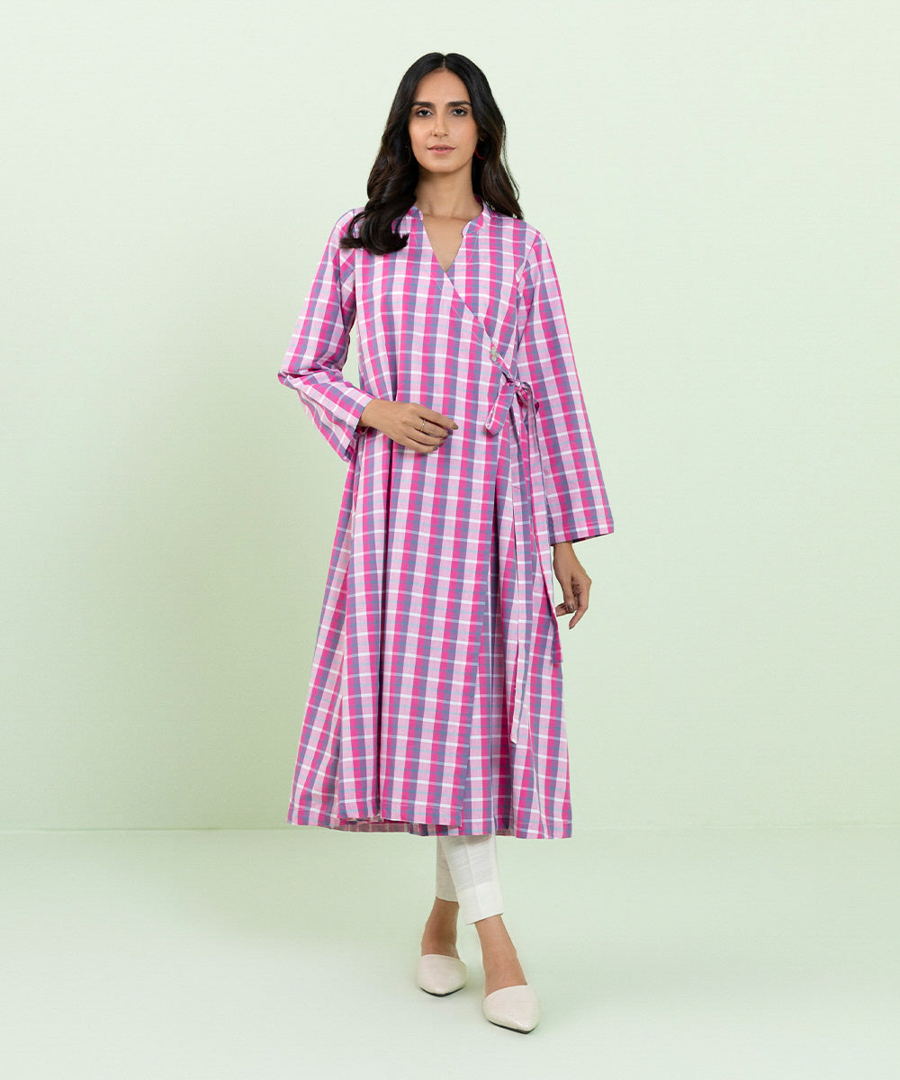 Sapphire - Flared Yarn Dyed Shirt