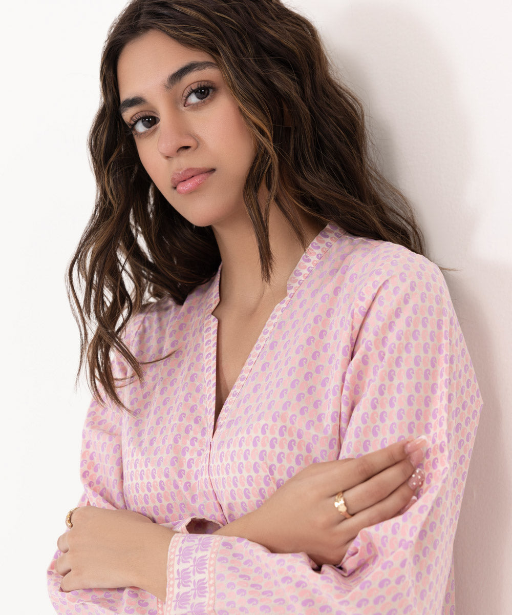 Sapphire - Printed Lawn Shirt