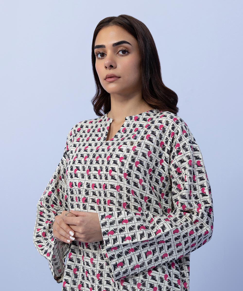 Sapphire - Printed Khaddar Shirt