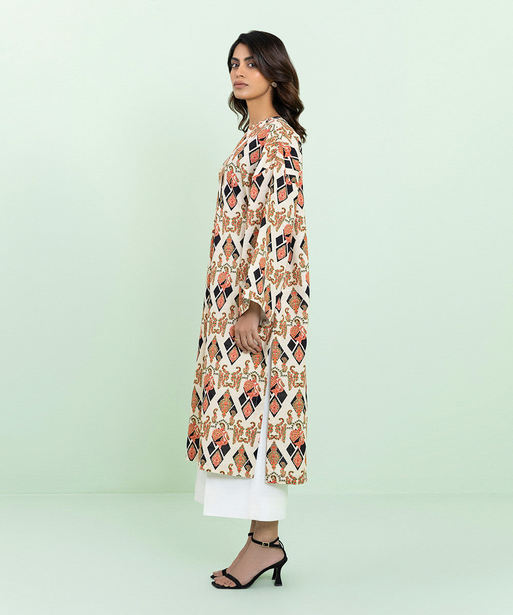 Sapphire - Printed Khaddar Shirt