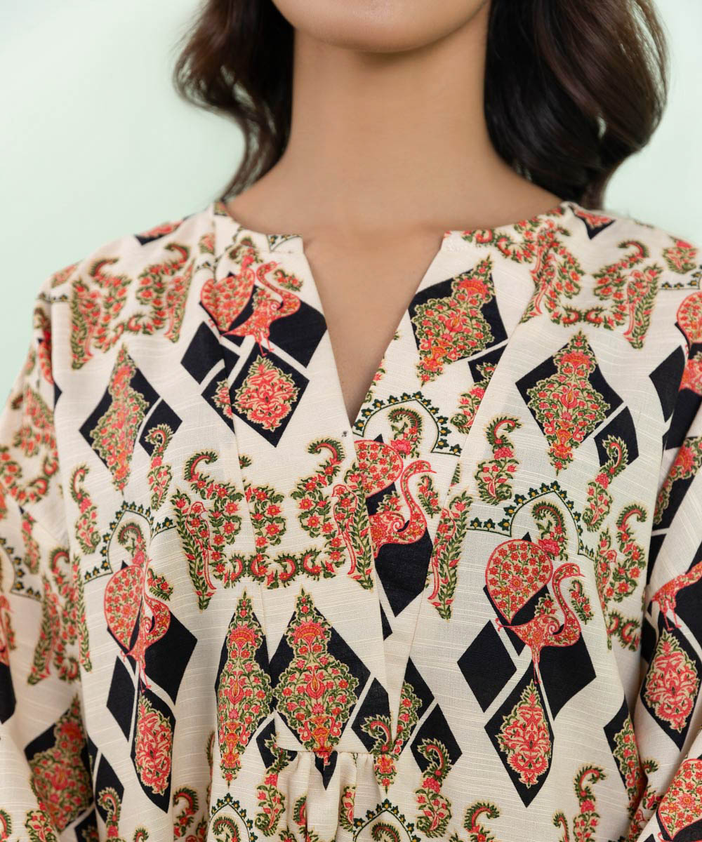 Sapphire - Printed Khaddar Shirt