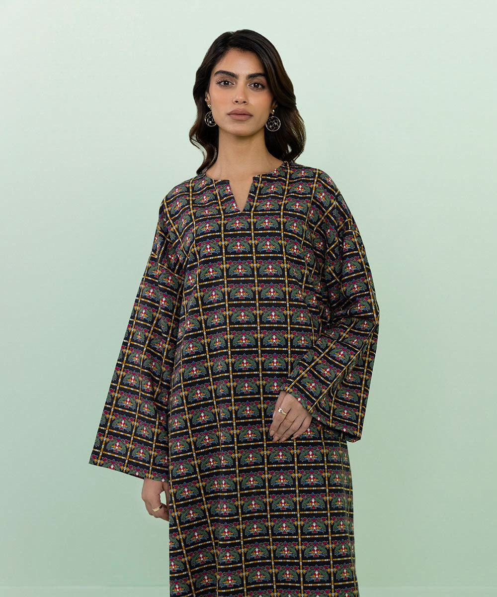 Sapphire - Printed Khaddar Shirt