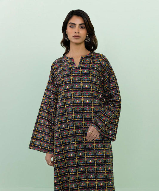 Sapphire - Printed Khaddar Shirt