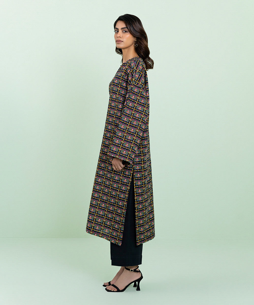 Sapphire - Printed Khaddar Shirt