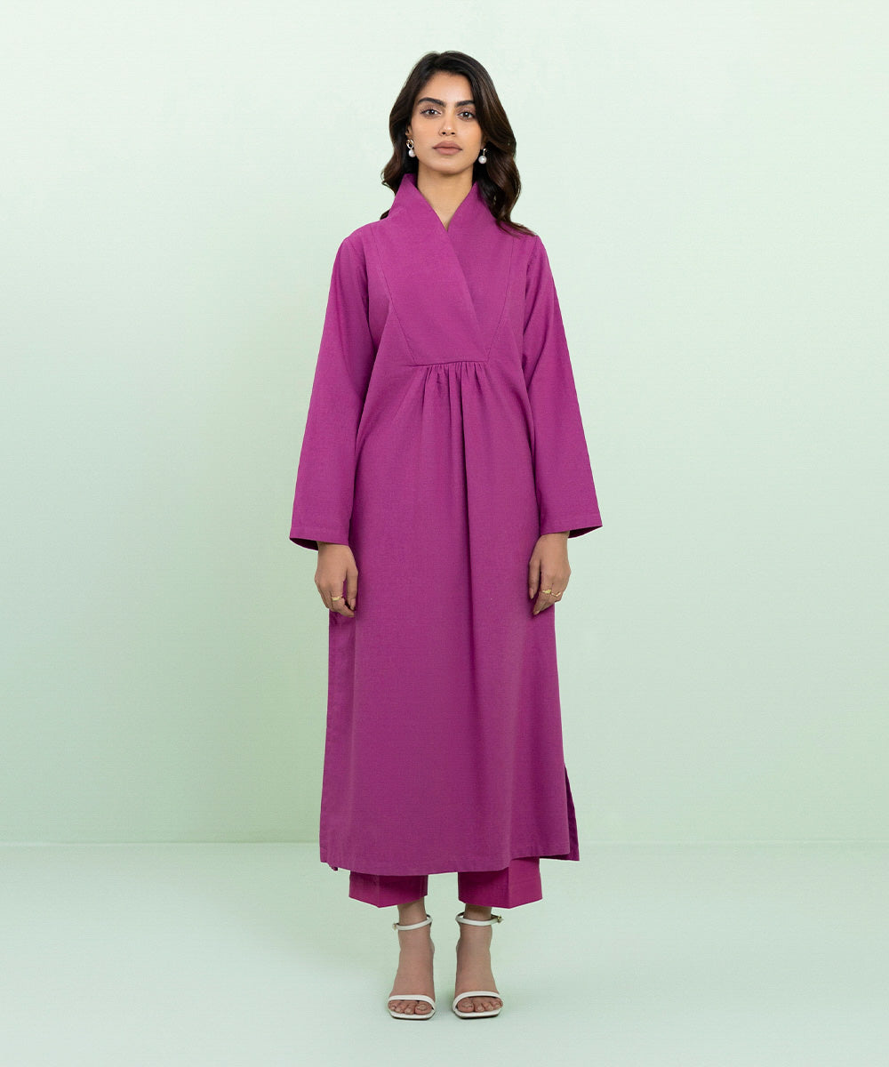 Sapphire - Solid Mélange Shirt