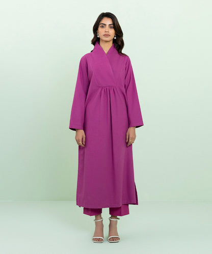 Sapphire - Solid Mélange Shirt