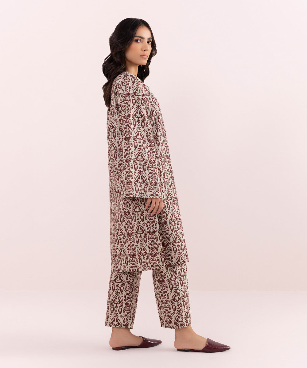 Sapphire - 2 Piece - Printed Khaddar Suit