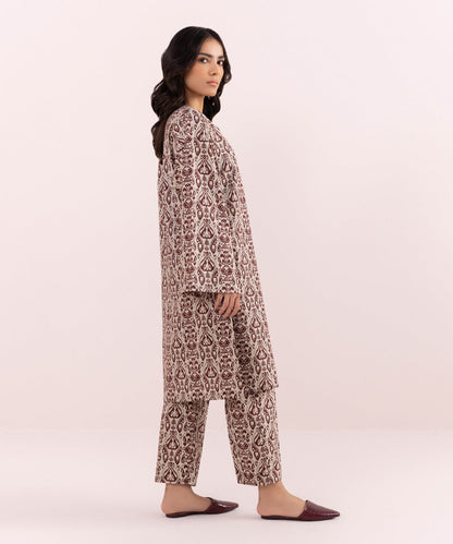 Sapphire - 2 Piece - Printed Khaddar Suit