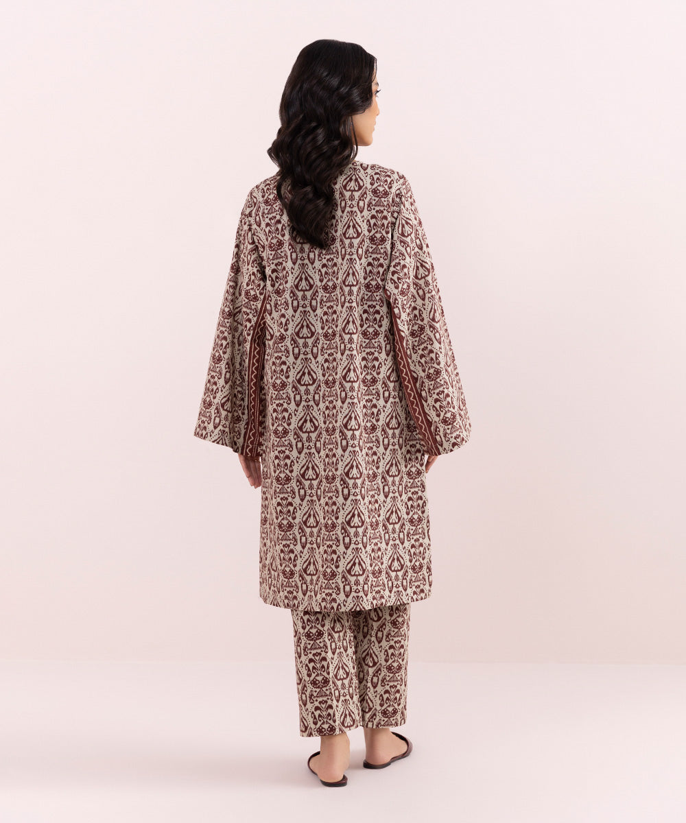 Sapphire - 2 Piece - Printed Khaddar Suit
