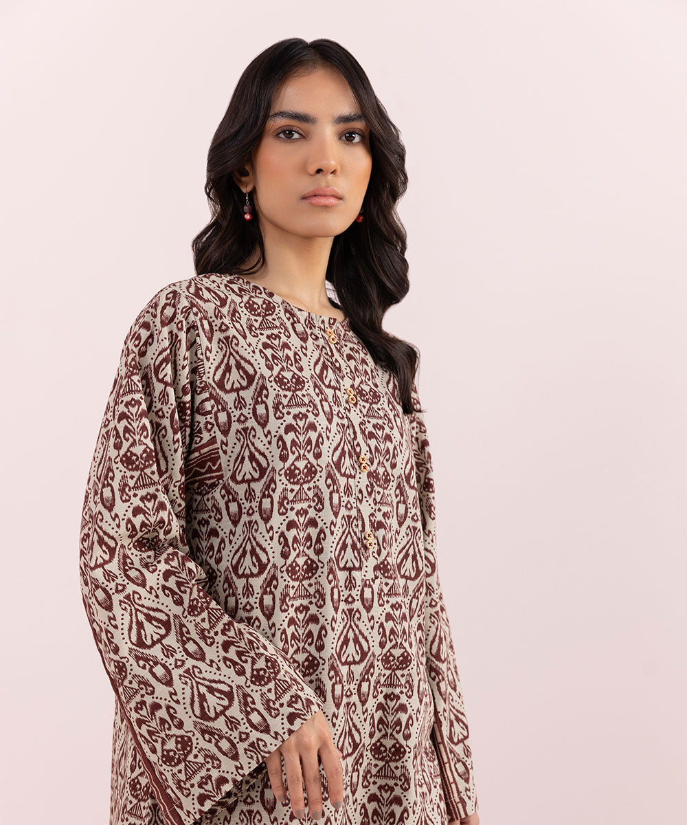 Sapphire - 2 Piece - Printed Khaddar Suit