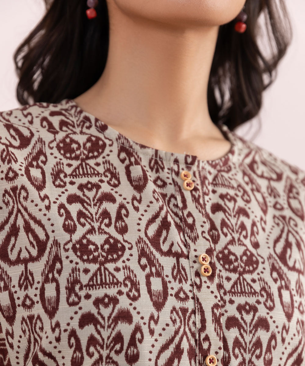 Sapphire - 2 Piece - Printed Khaddar Suit
