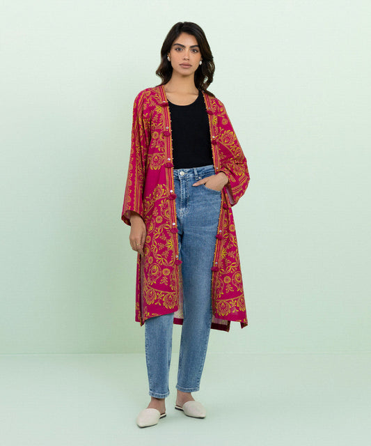 Sapphire - Printed Khaddar Jacket