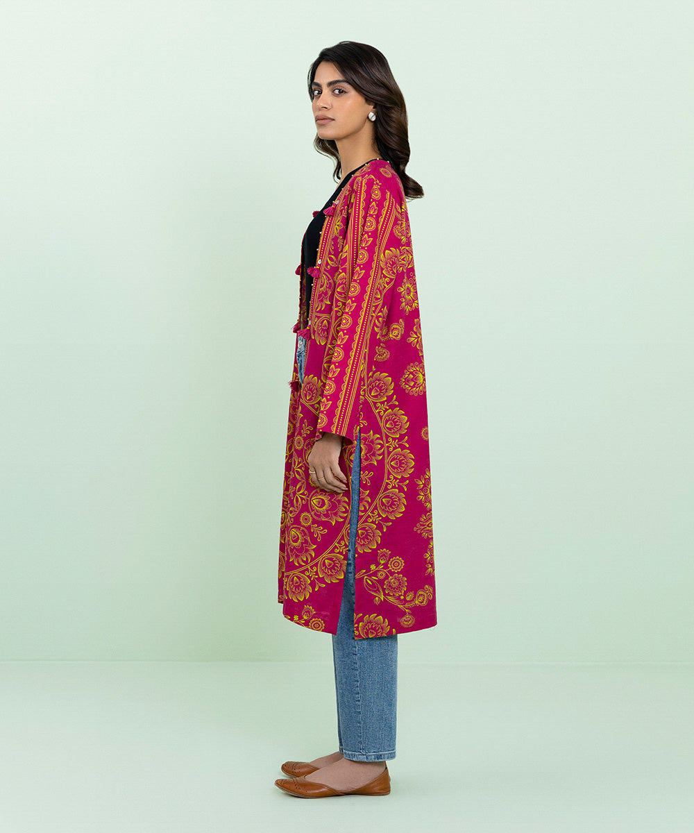 Sapphire - Printed Khaddar Jacket