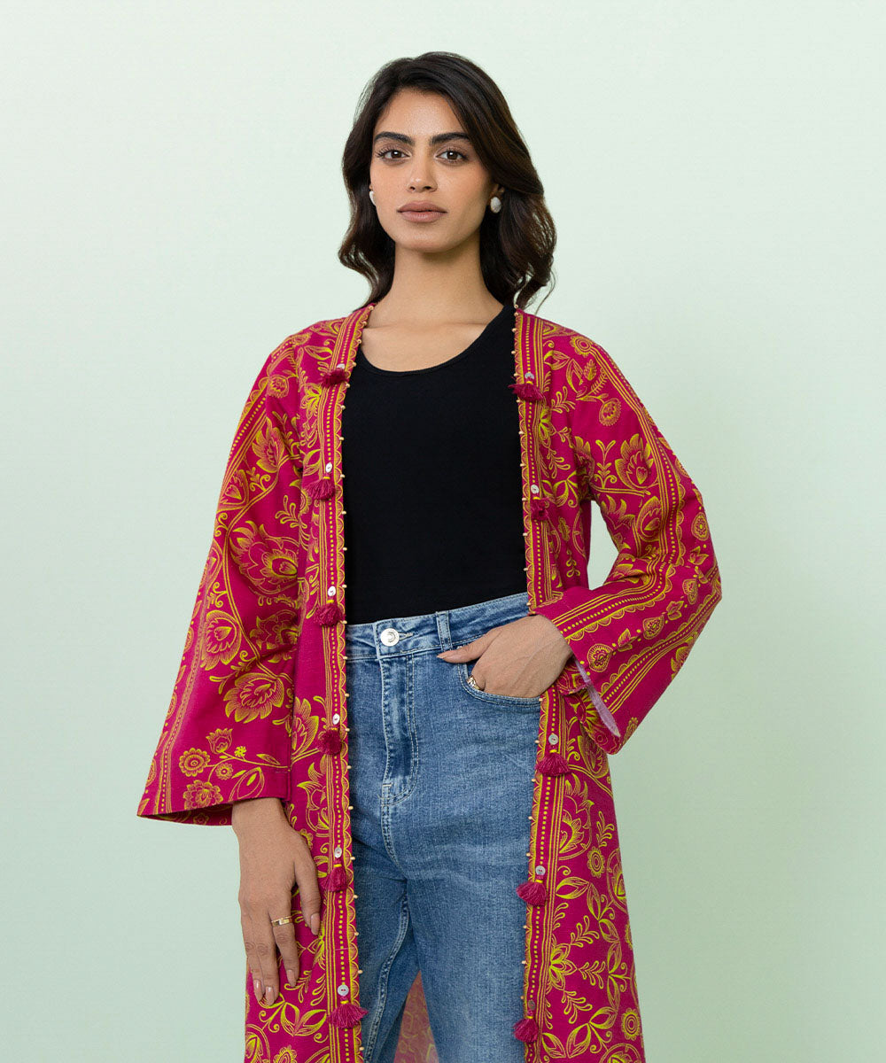 Sapphire - Printed Khaddar Jacket