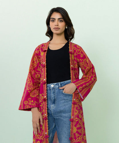 Sapphire - Printed Khaddar Jacket