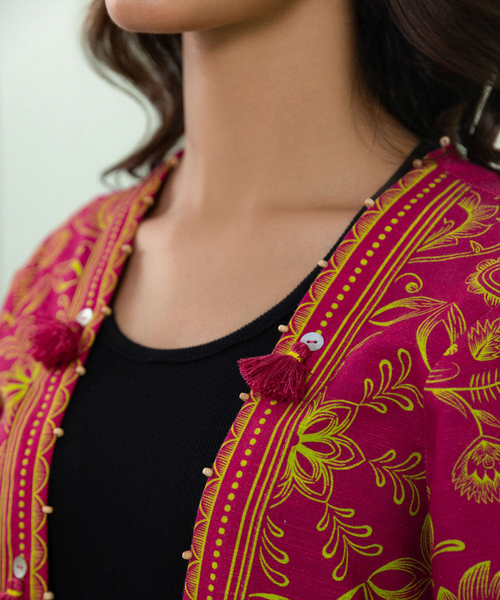Sapphire - Printed Khaddar Jacket