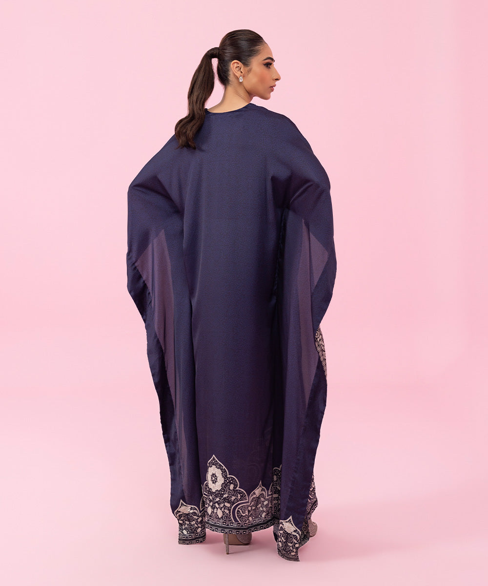 Sapphire - Printed Silk Kaftan