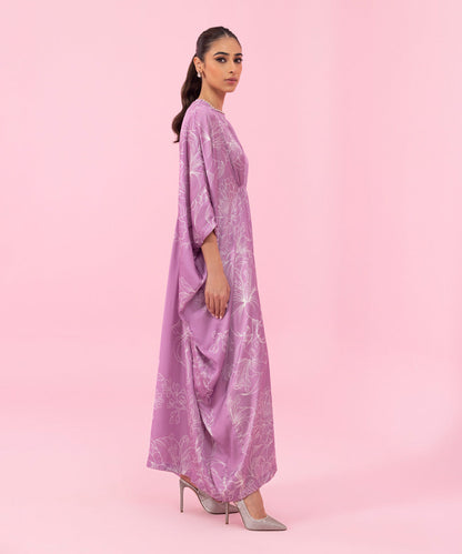 Sapphire - Embellished Silk Kaftan