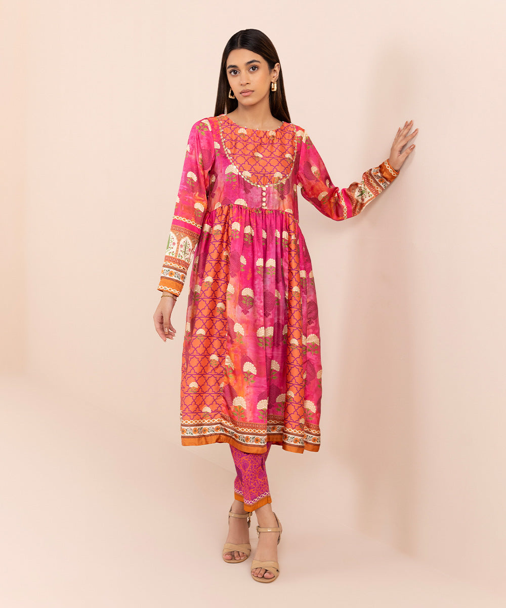 Sapphire - Embellished Flared Silk Shirt