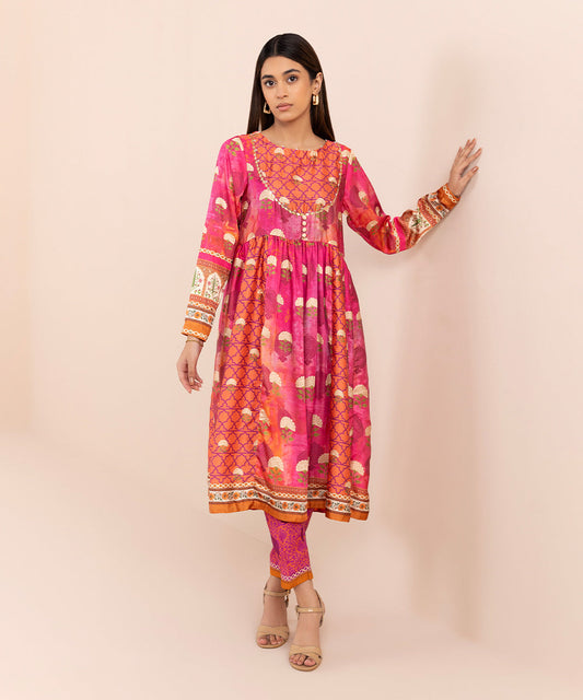 Sapphire - Embellished Flared Silk Shirt