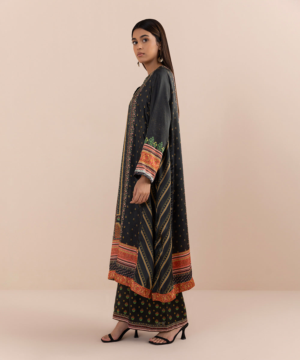 Sapphire - 2 Piece - Printed Silk Suit