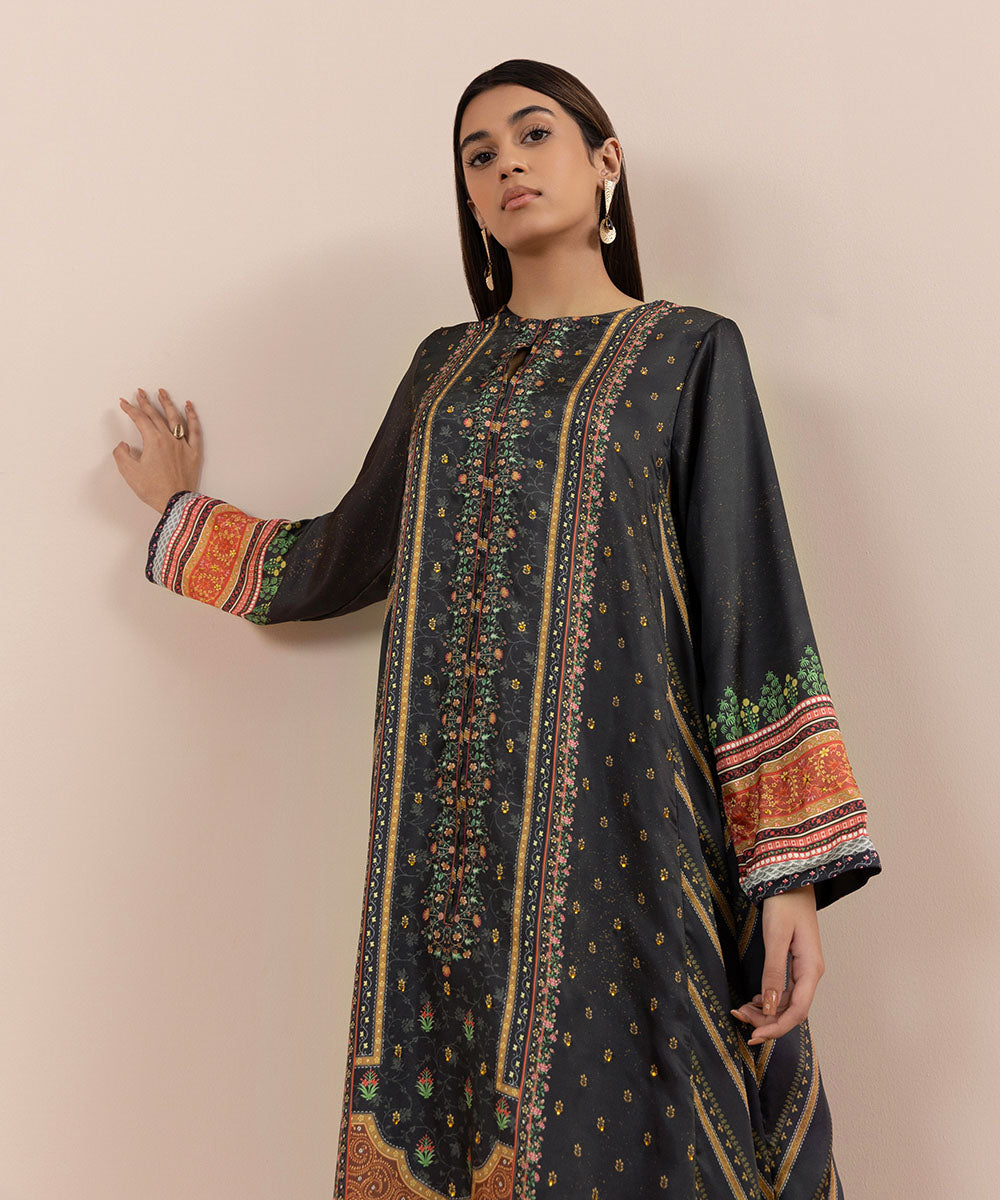 Sapphire - 2 Piece - Printed Silk Suit